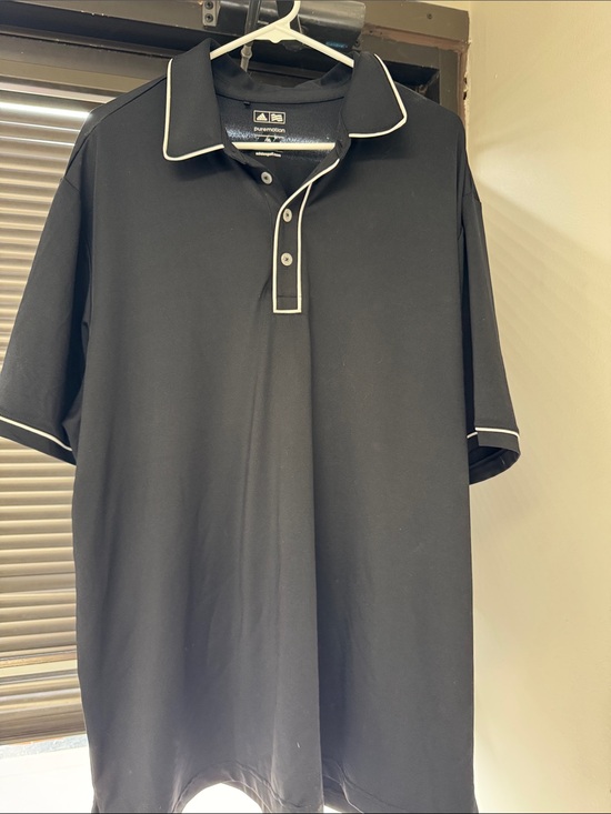 adidas Other - adidas Black Polo with White Trim